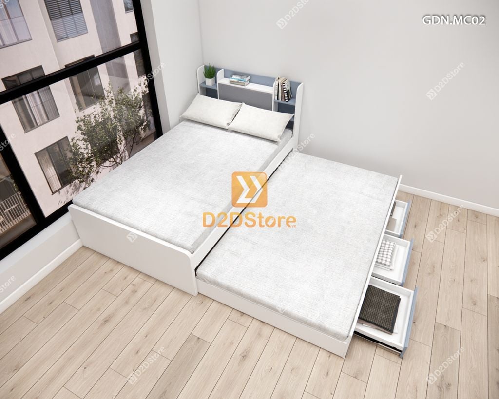 Giường kéo 2 tầng mẹ bồng con GDN.MC02