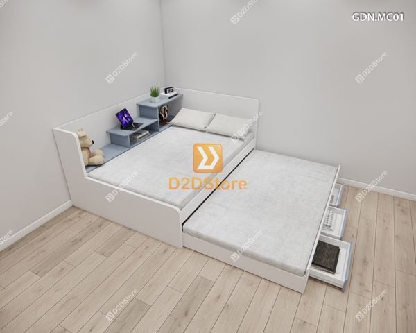 Giường kéo 2 tầng mẹ bồng con GDN.MC01