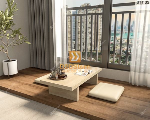 Bàn trà thiền thấp BTT.02