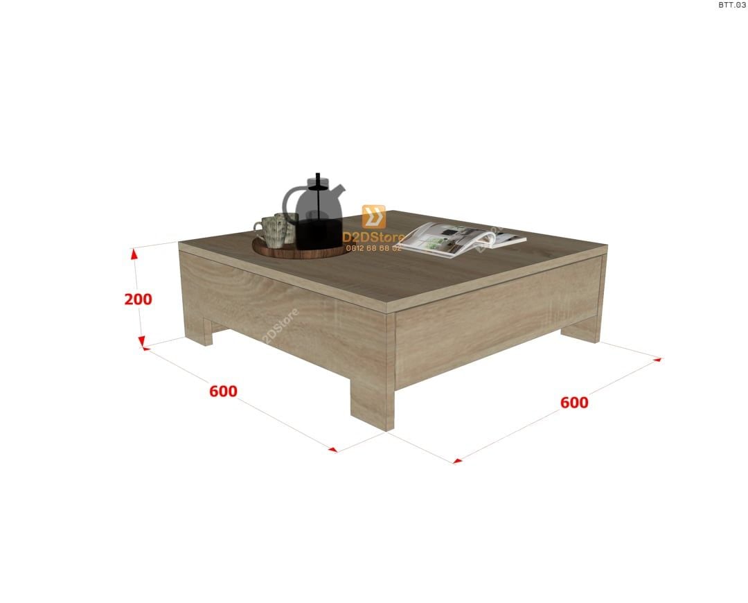  Bàn trà thiền thấp BTT.03 