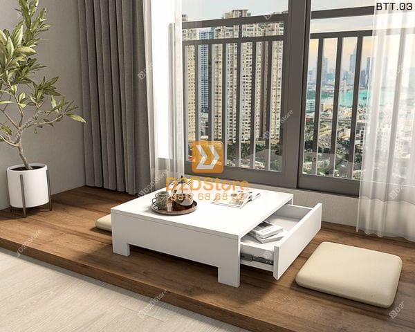 Bàn trà thiền thấp BTT.03