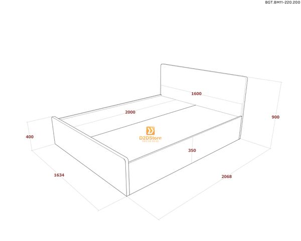 Bộ giường tủ phòng ngủ bố mẹ BGT.BM11-220.200