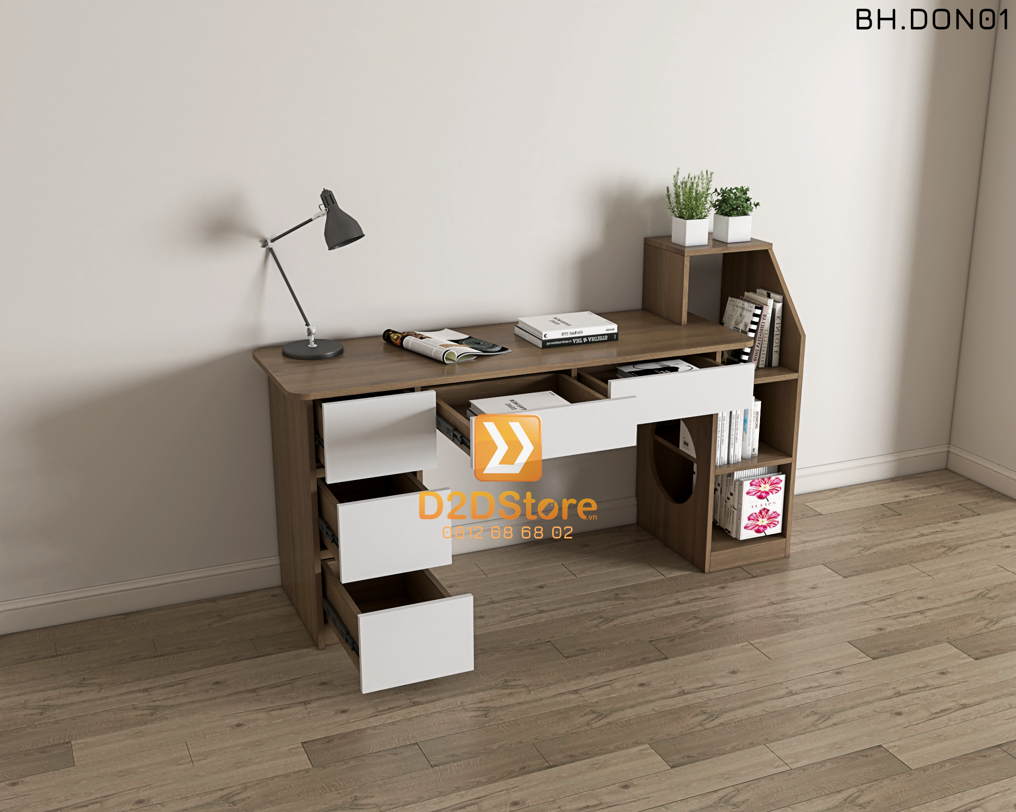  Bàn học đơn cho bé BH.DON01 