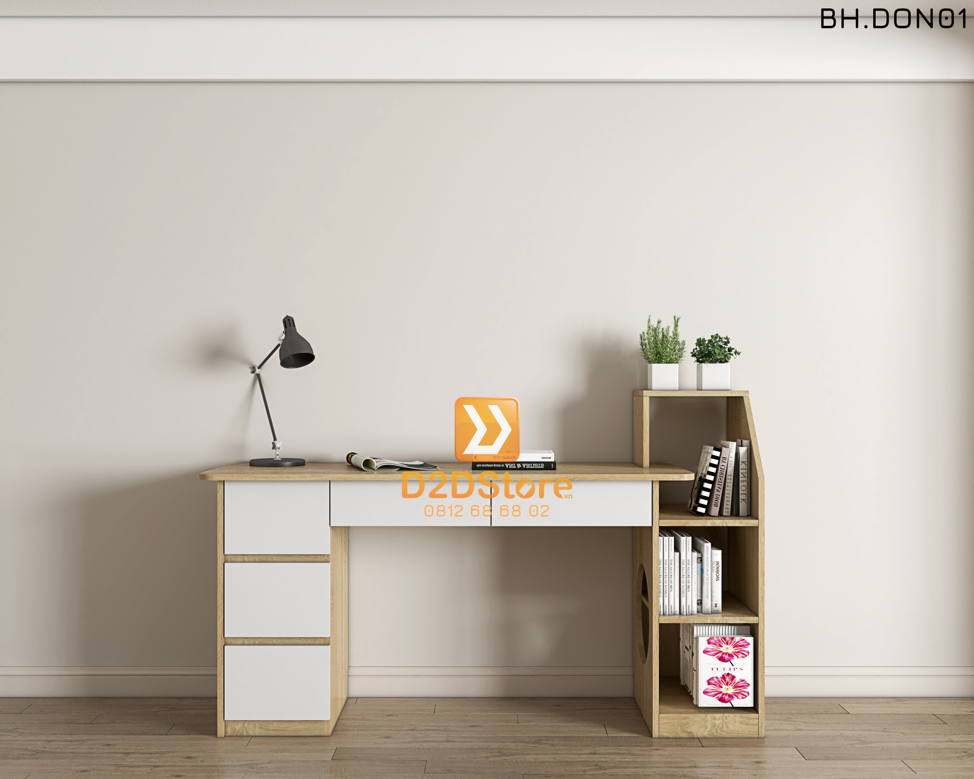  Bàn học đơn cho bé BH.DON01 