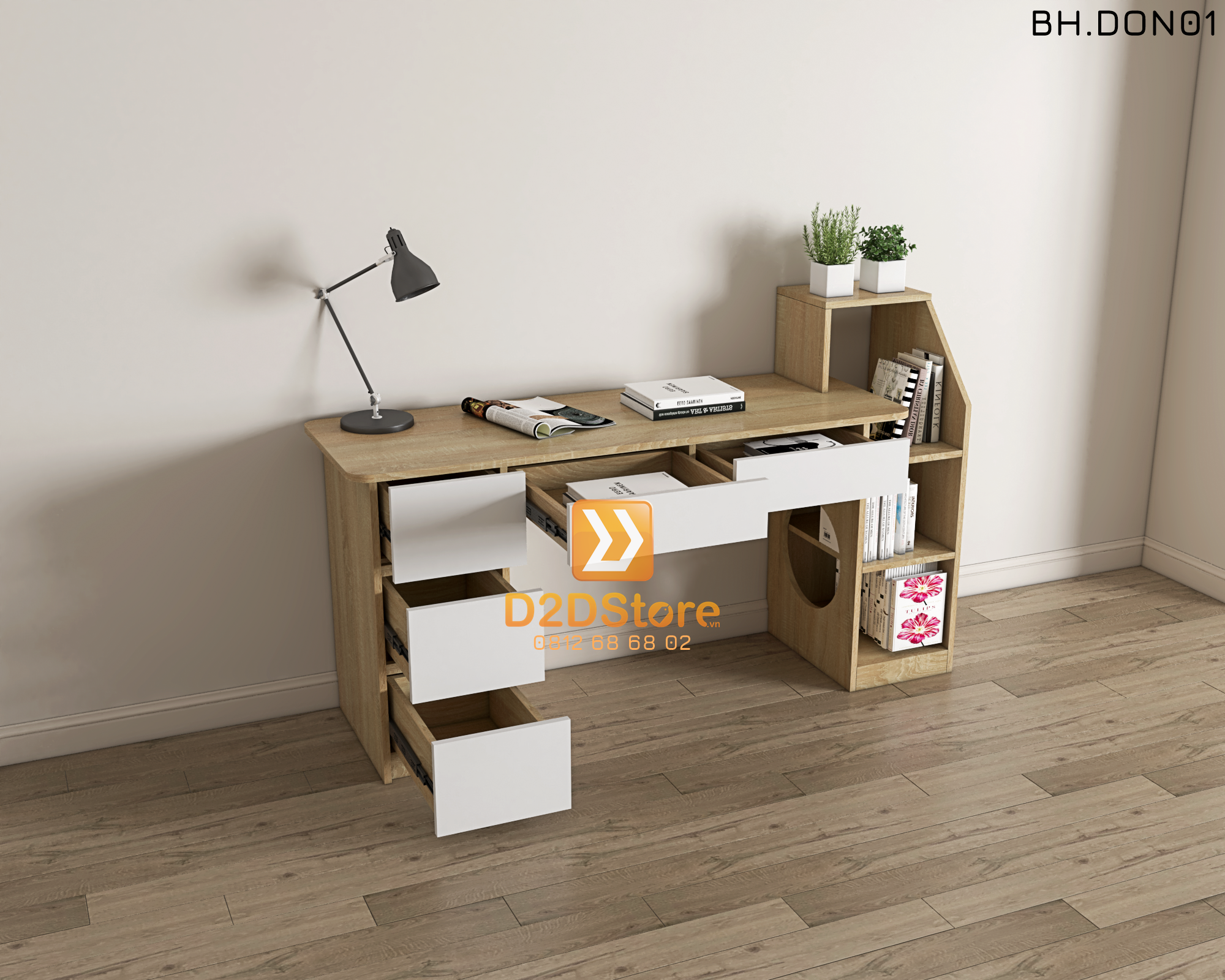  Bàn học đơn cho bé BH.DON01 