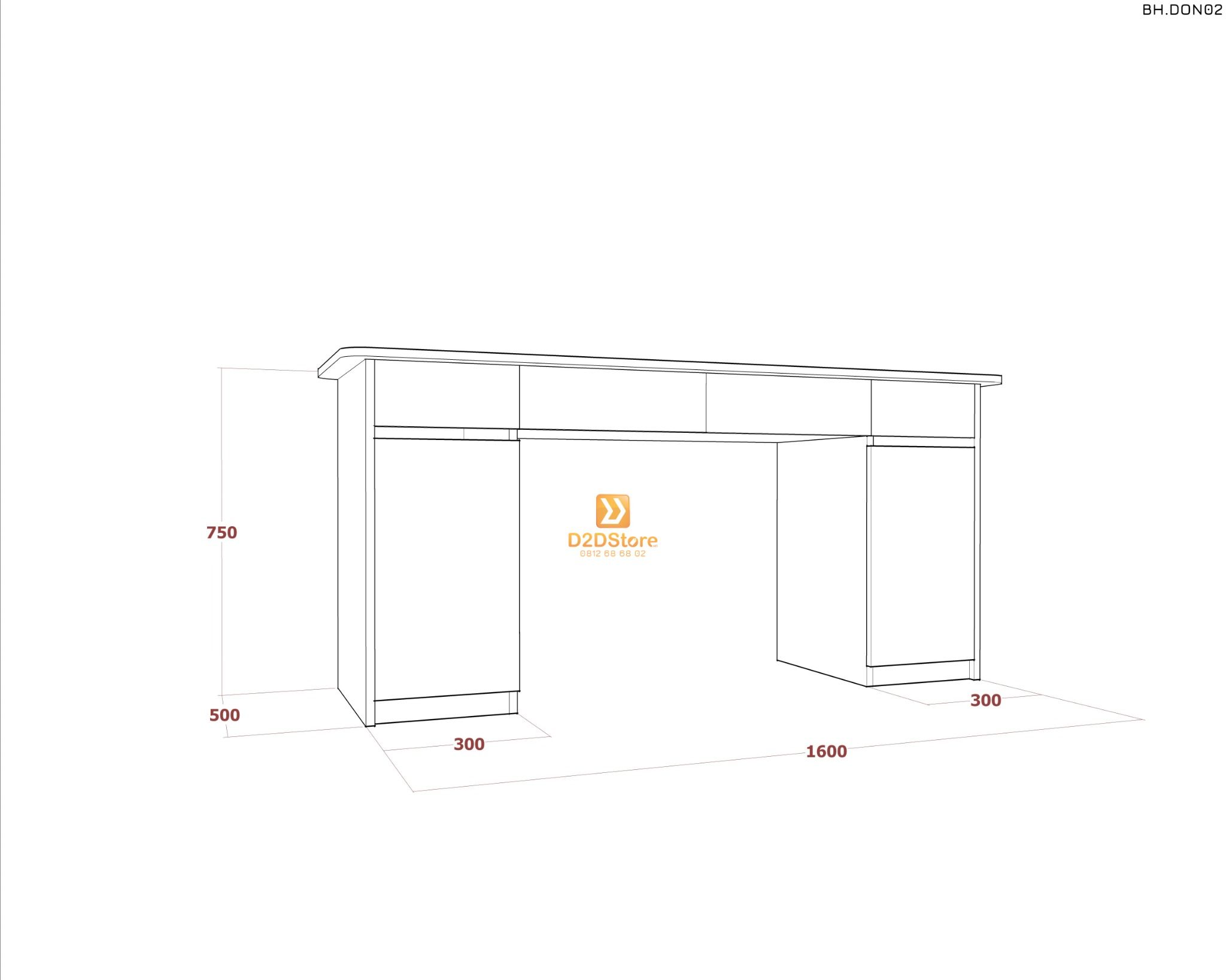  Bàn học đơn cho bé BH.DON02 