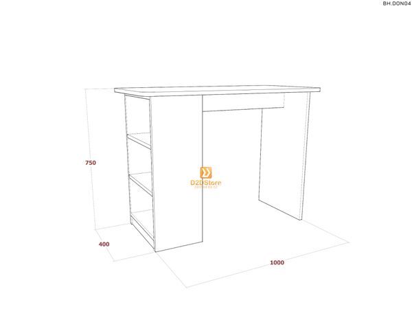 Bàn học đơn cho bé BH.DON04