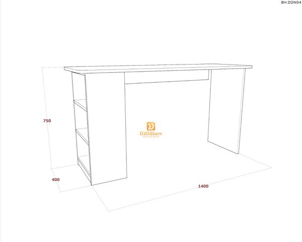 Bàn học đơn cho bé BH.DON04