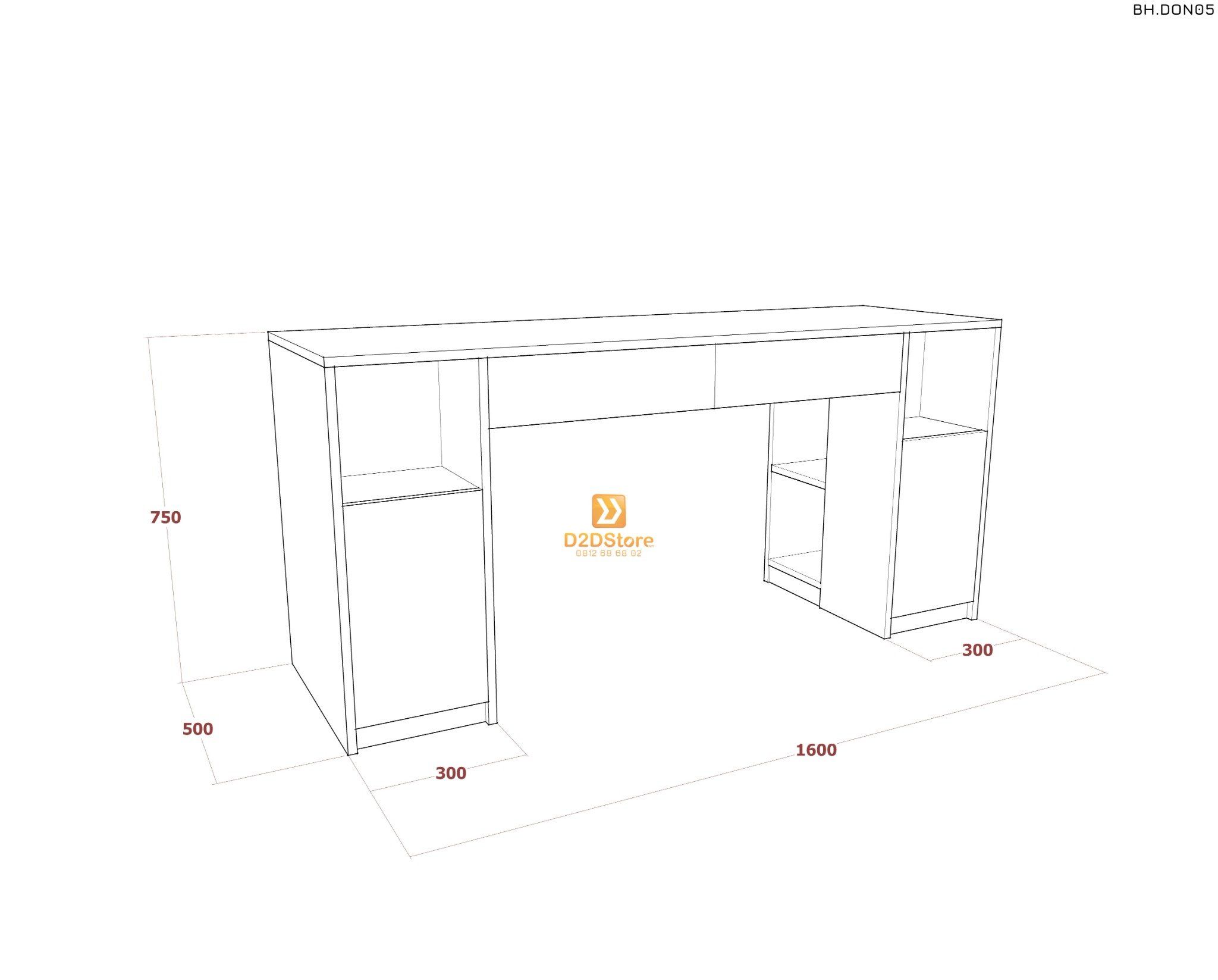  Bàn học đơn cho bé BH.DON05 