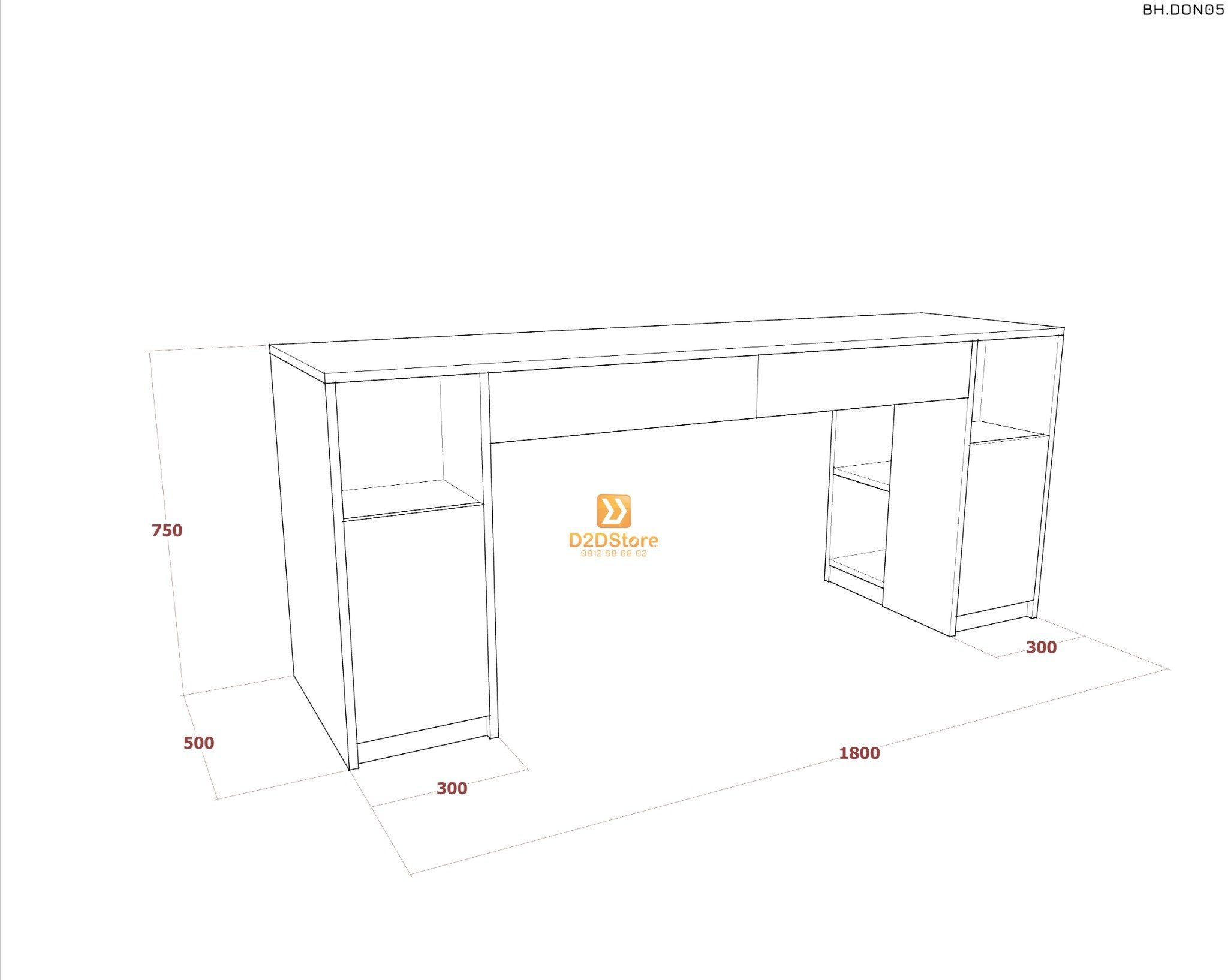  Bàn học đơn cho bé BH.DON05 