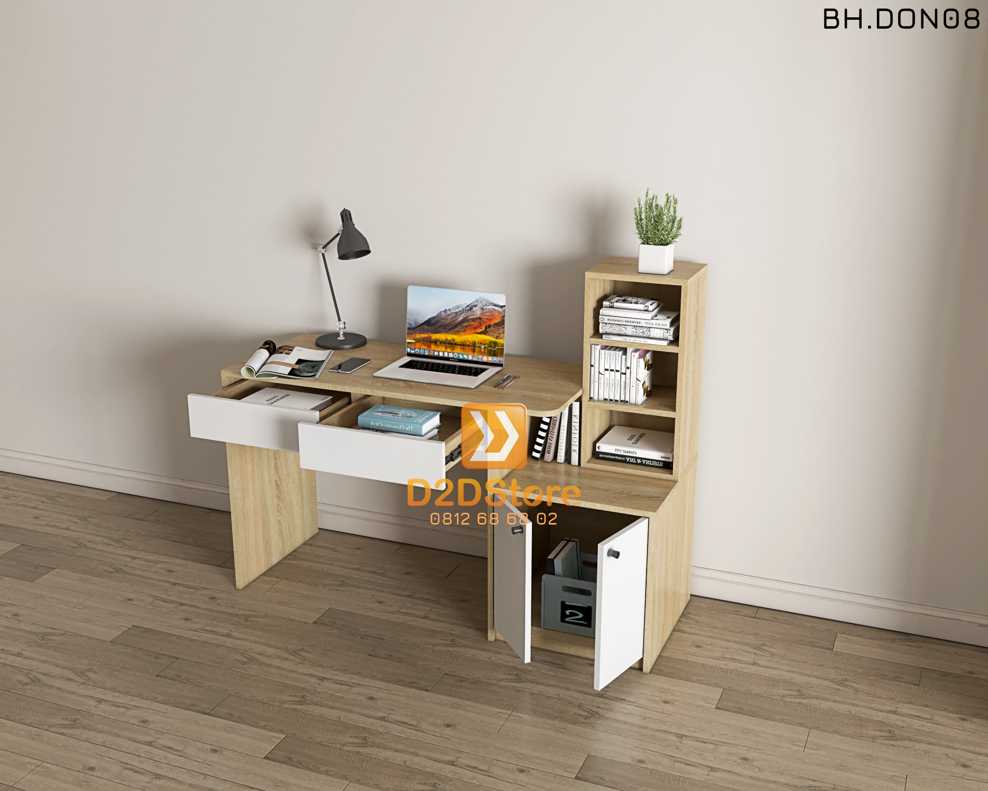  Bàn học đơn cho bé BH.DON08 