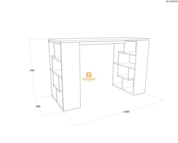 Bàn học đơn cho bé BH.DON10