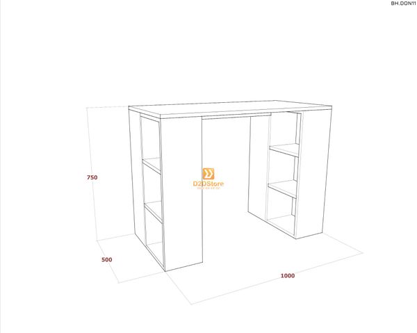 Bàn học đơn cho bé BH.DON11