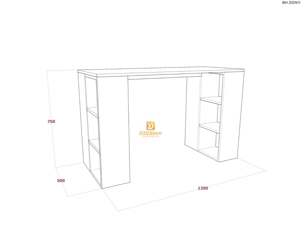 Bàn học đơn cho bé BH.DON11