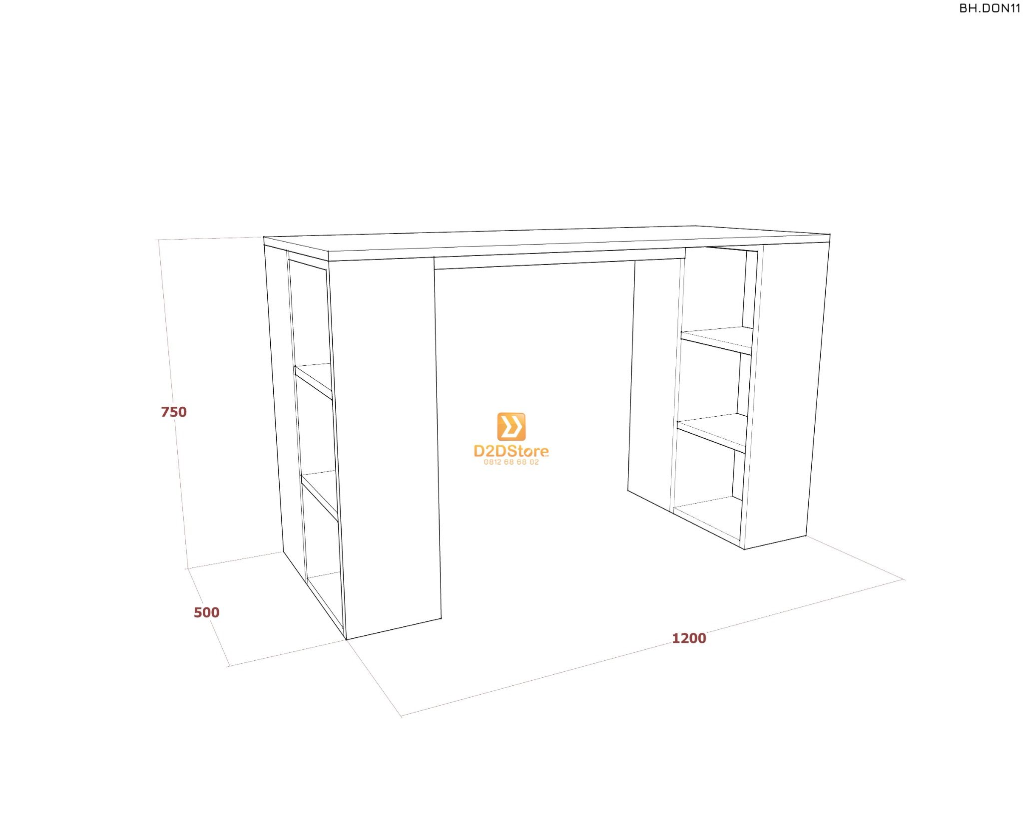  Bàn học đơn cho bé BH.DON11 
