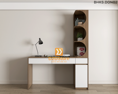 Bàn học đơn cho bé có kệ sách BHKS.DON02