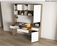Bàn học đơn cho bé có kệ sách BHKS.DON03