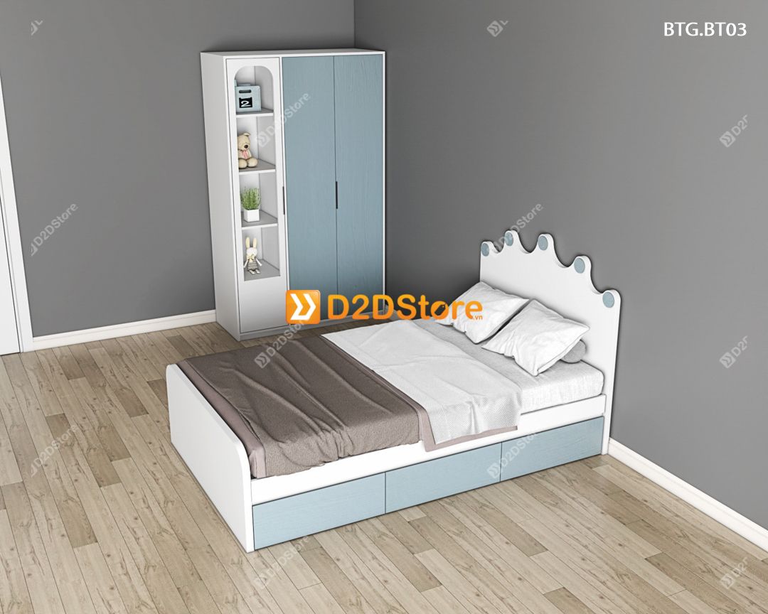  Bộ giường tủ phòng ngủ bé trai BTG.BT03 