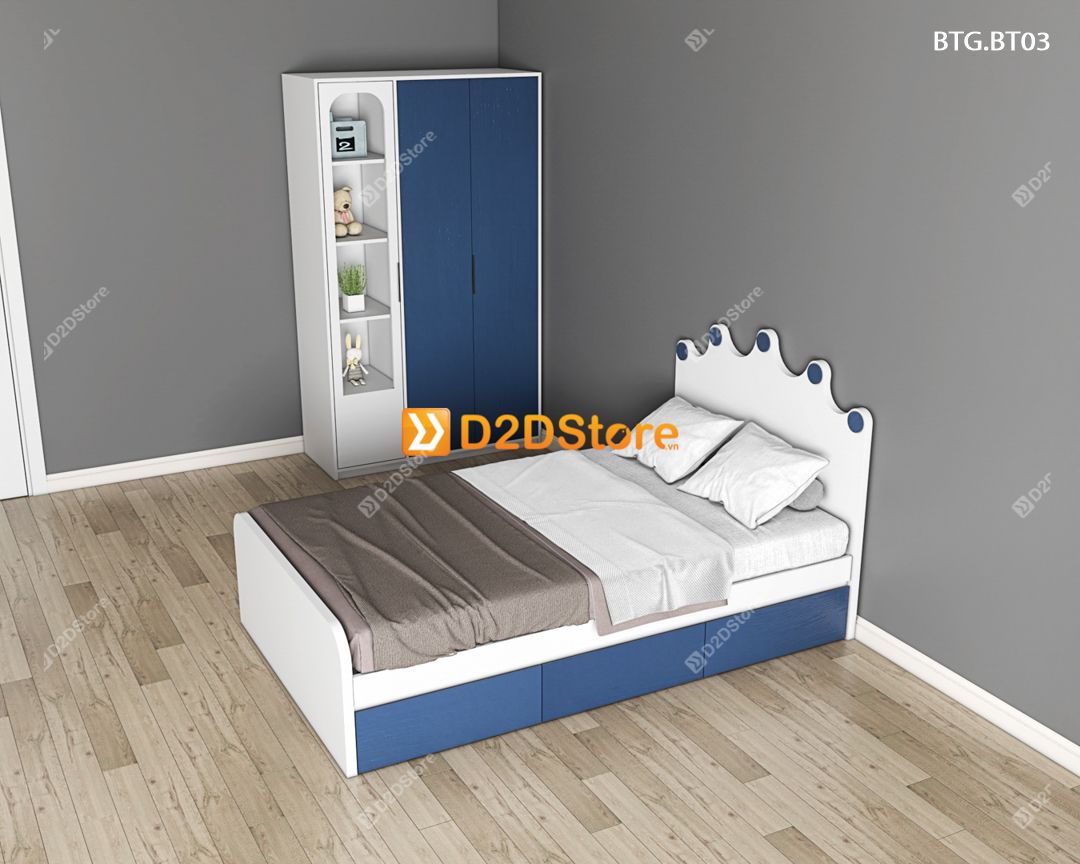 Bộ giường tủ phòng ngủ bé trai BTG.BT03 