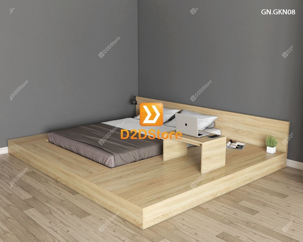 Giường ngủ thấp kiểu Nhật GN.GKN08