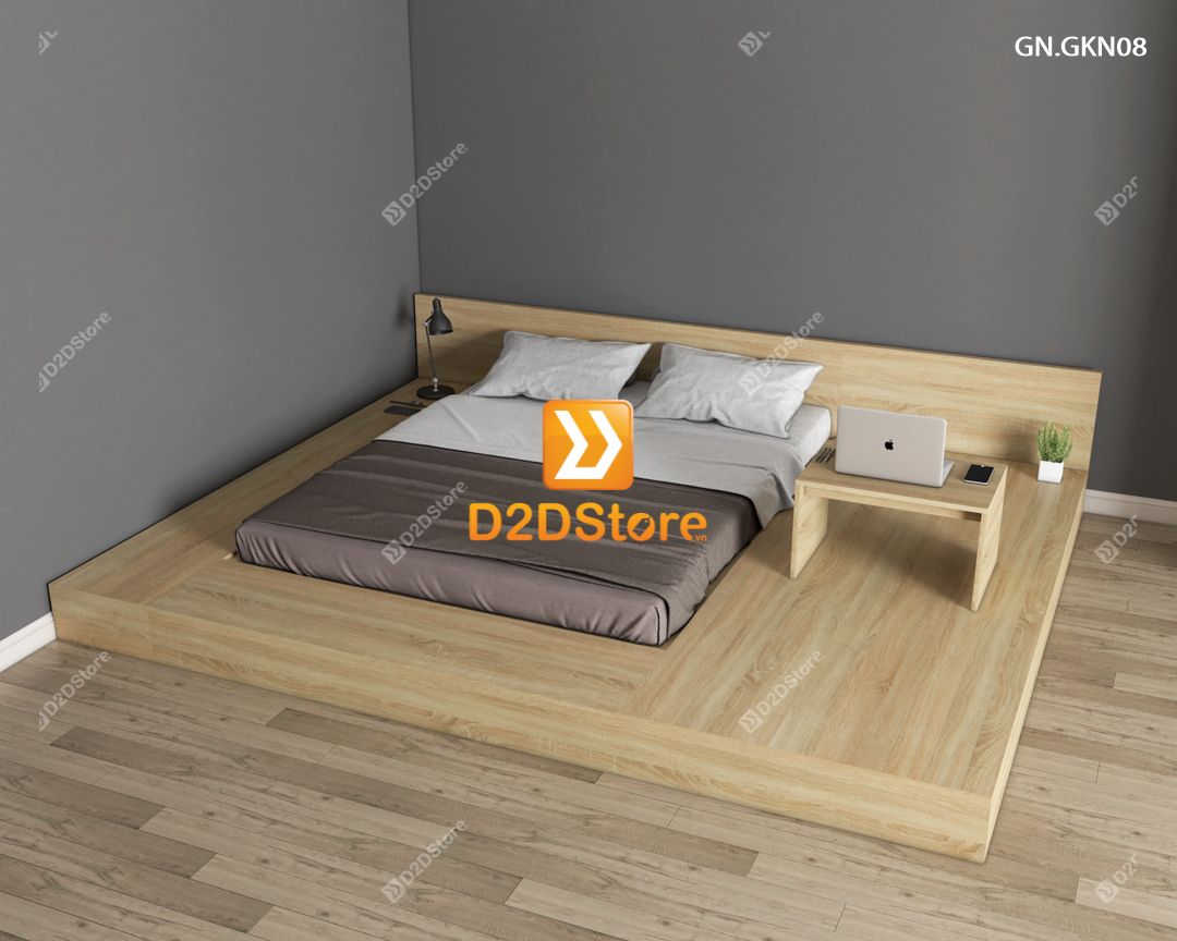  Giường ngủ thấp kiểu Nhật GN.GKN08 