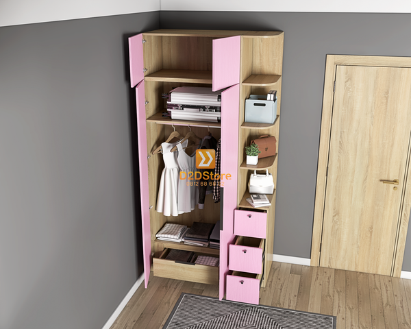 Tủ áo melamine cánh mở TA.MCM04