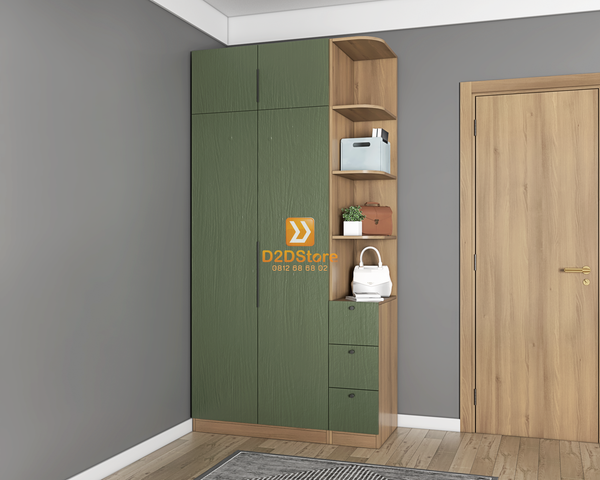 Tủ áo melamine cánh mở TA.MCM04