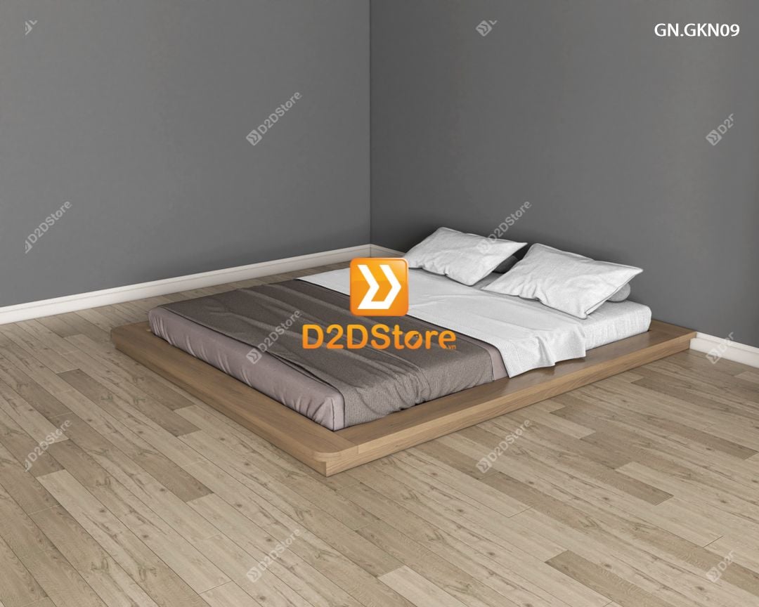  Giường ngủ thấp kiểu Nhật GN.GKN09 