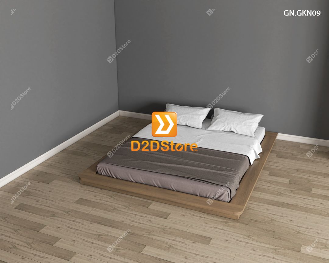  Giường ngủ thấp kiểu Nhật GN.GKN09 