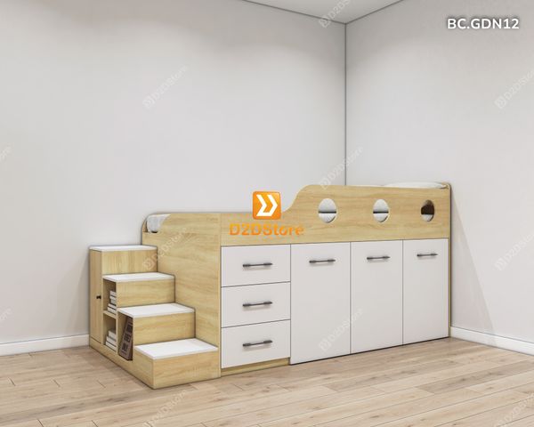 Giường đa năng kết hợp tủ áo và bàn học mã BC.GDN12