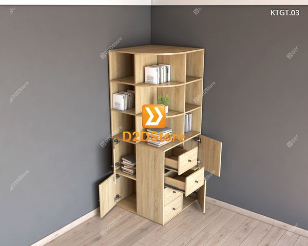 Kệ tủ góc tường KTGT.03