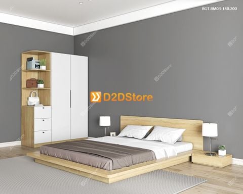 Bộ giường tủ phòng ngủ bố mẹ BGT.BM03-140.200