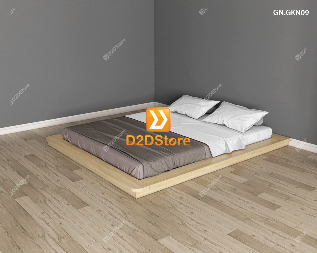  Giường ngủ thấp kiểu Nhật GN.GKN09 