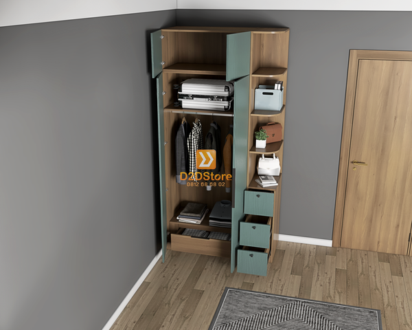 Tủ áo melamine cánh mở TA.MCM02