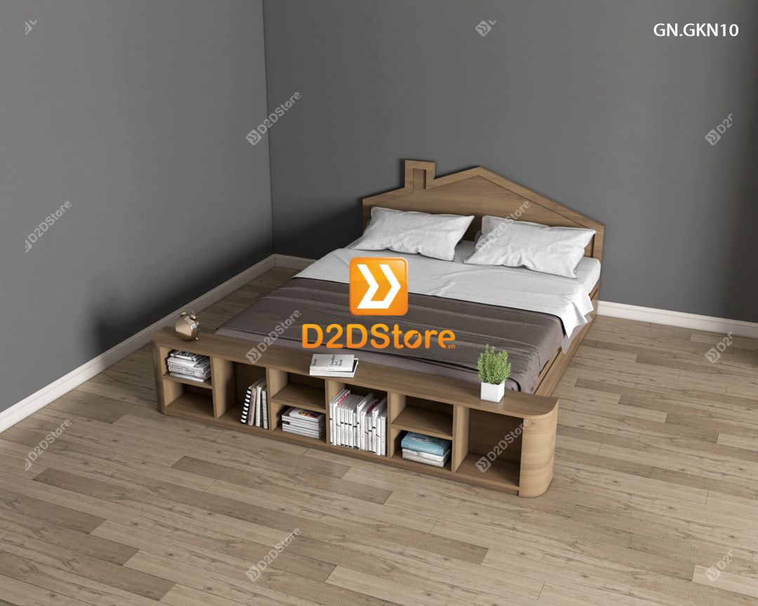  Giường ngủ thấp kiểu Nhật GN.GKN10 