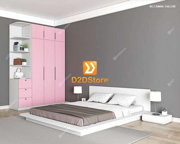 Bộ giường tủ phòng ngủ bố mẹ BGT.BM06-160.240