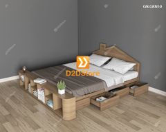 Giường ngủ thấp kiểu Nhật GN.GKN10