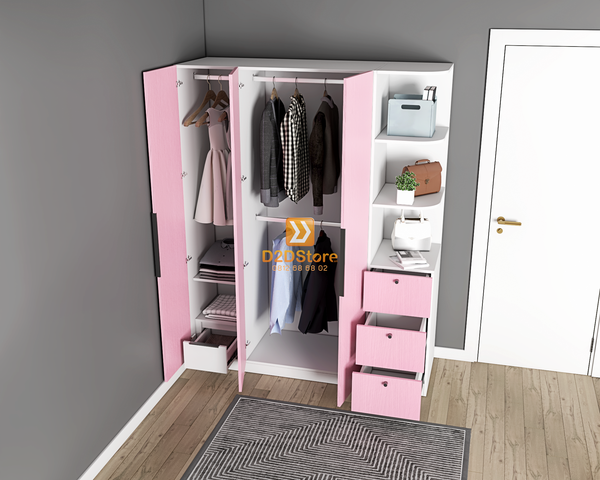 Tủ áo melamine cánh mở TA.MCM05