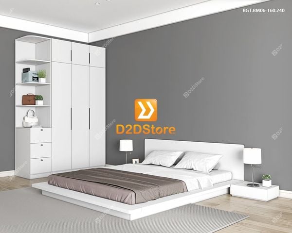 Bộ giường tủ phòng ngủ bố mẹ BGT.BM06-160.240
