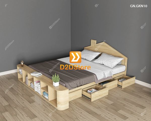 Giường ngủ thấp kiểu Nhật GN.GKN10