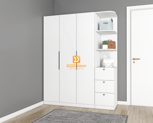 Tủ áo melamine cánh mở TA.MCM05