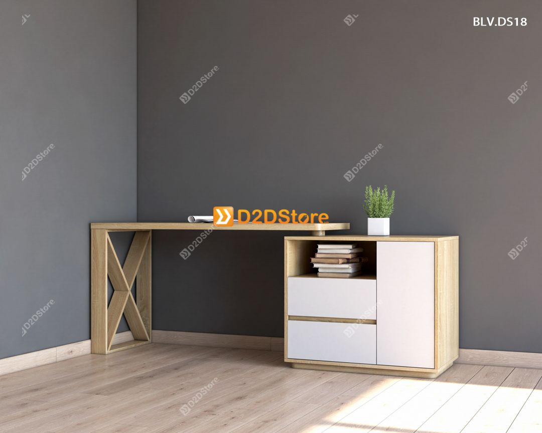 Bàn làm việc để sàn BLV.DS18 