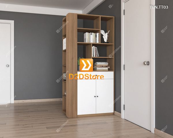 Kệ tủ vách ngăn trang trí TVN.TT03