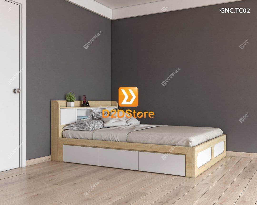  Giường ngủ hiện đại GNC.TC02 