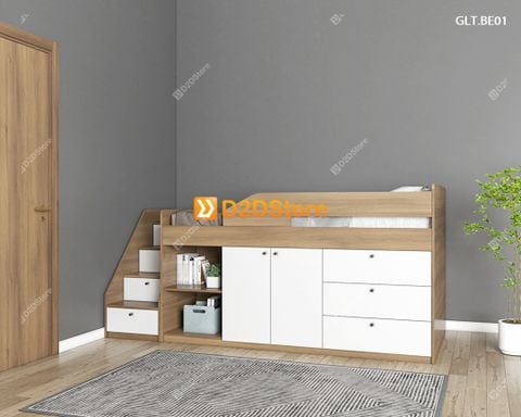 Giường kết hợp tủ áo thấp GDN.TT01
