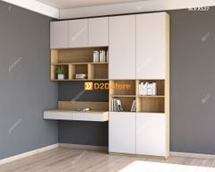 Bàn làm việc kết hợp kệ sách BLV.KS27