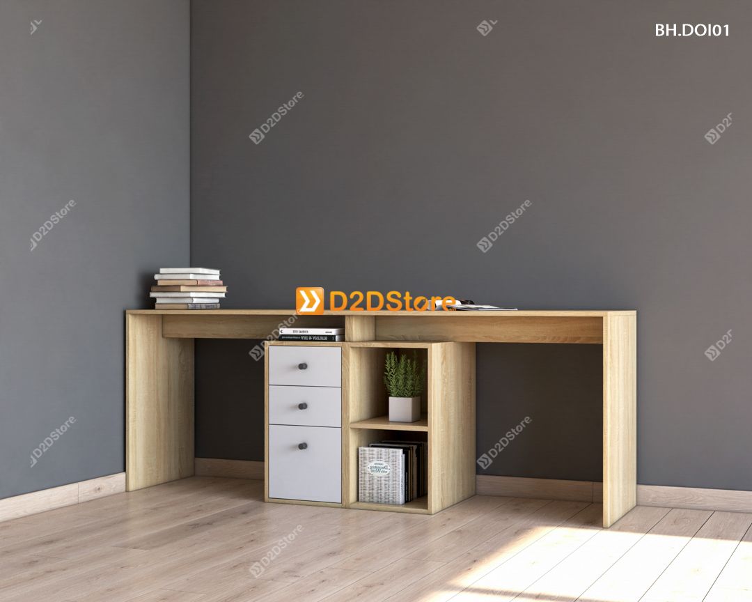  Bàn học đôi cho bé BH.DOI01 