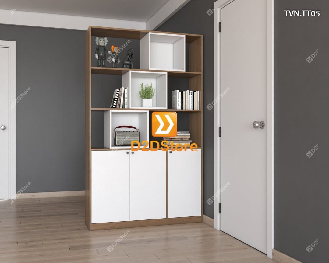  Kệ tủ vách ngăn trang trí TVN.TT05 
