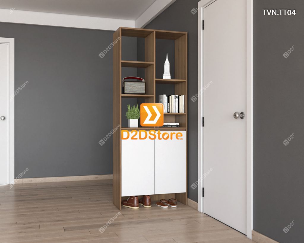 Kệ tủ vách ngăn trang trí TVN.TT04