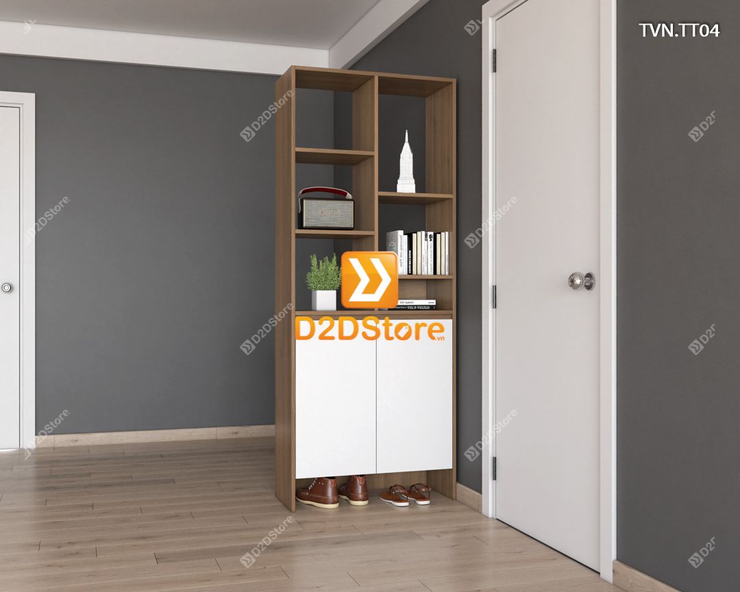  Kệ tủ vách ngăn trang trí TVN.TT04 